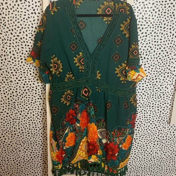 Dresses & Skirts - Green Floral Yoins Summer Dress plus size 3x